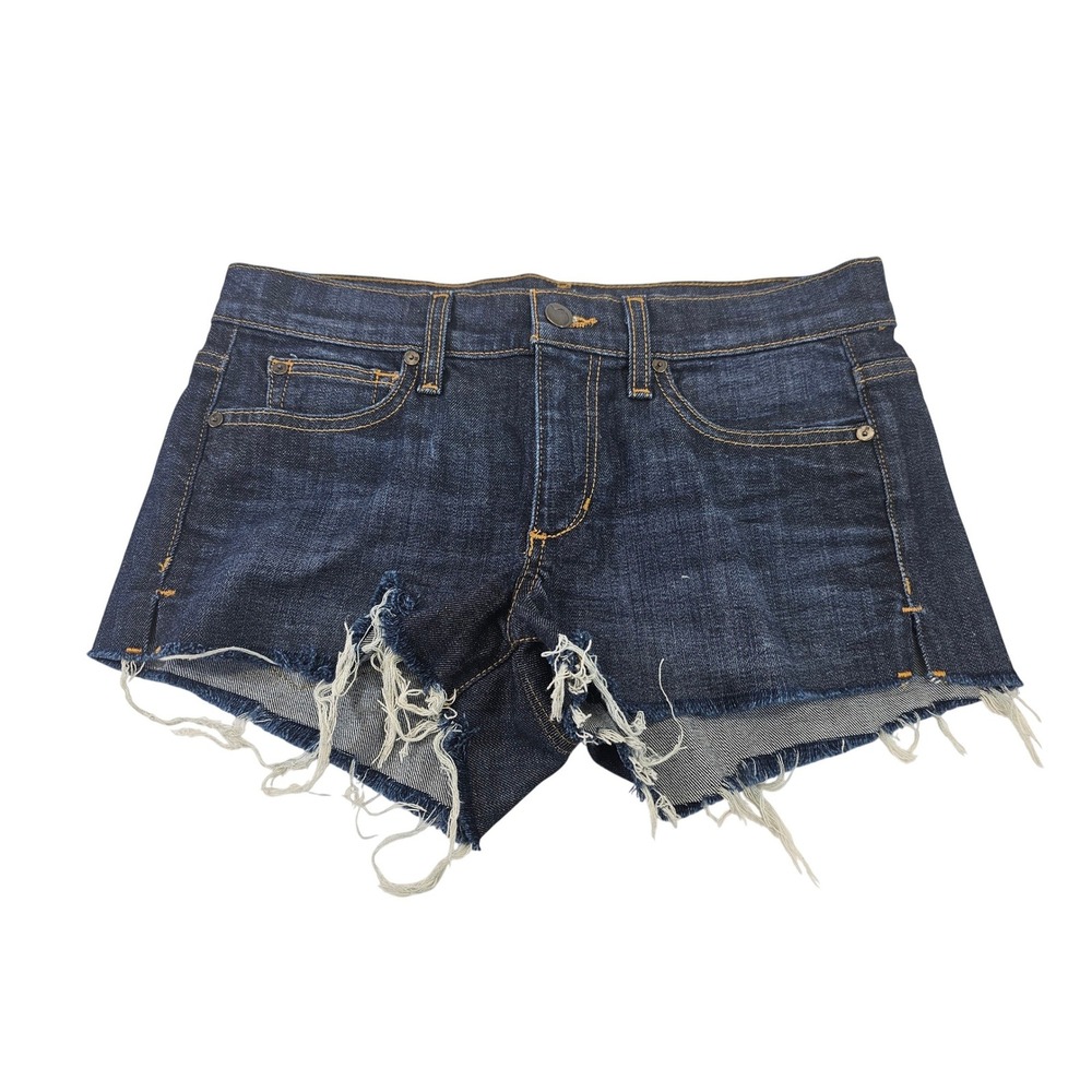Joe's Jeans Marisela Shorts Womens 26 Dark Wash Solid Cut Off Frayed Denim EUC